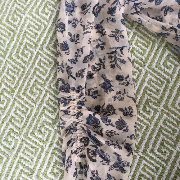 Lucky Brand Sheer Button-Up Blouse - Picture 4 of 6